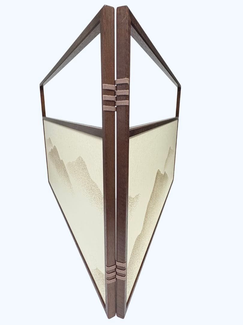 茶道具 風炉先 屏風 太玄書付 小林太玄 唐松 金砂子遠山 衝立 326