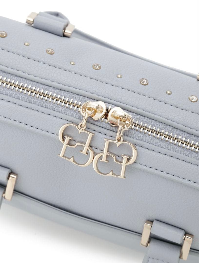 【美品】CELFORD リュタン ビジュースタッズボストンバッグ SAX