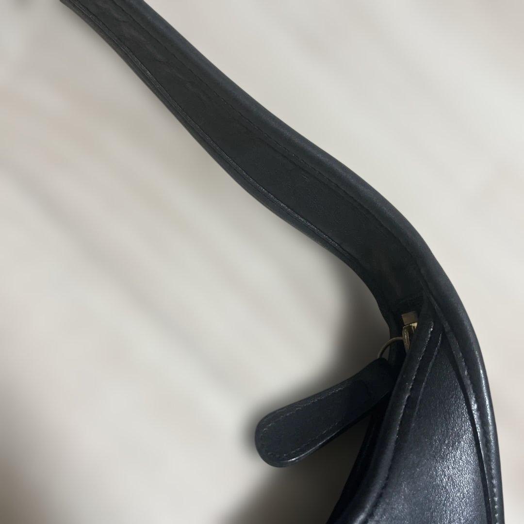 レザーハンドバッグ　コーチ　オールドコーチ　ブラック　バッグ　9033