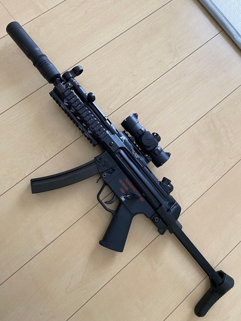 次世代mp5対応 vfc mp5 レールハンドガード 他社製アッパーレール付