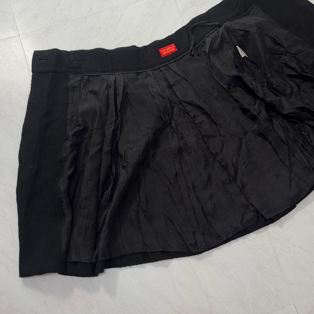 【変形】ヴィヴィアンウエストウッドレッドレーベル　オーブボタン　フレアスカート