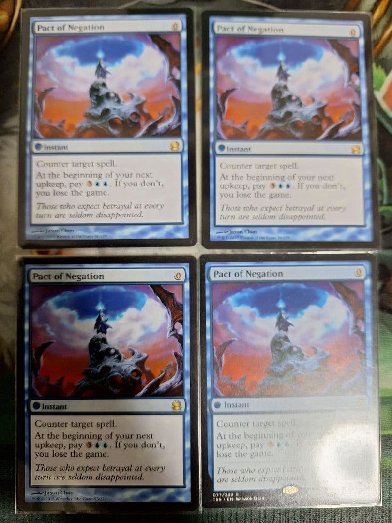 否定の契約 英語 4枚 MTG 否定の契約 英語版 LTC版 4枚