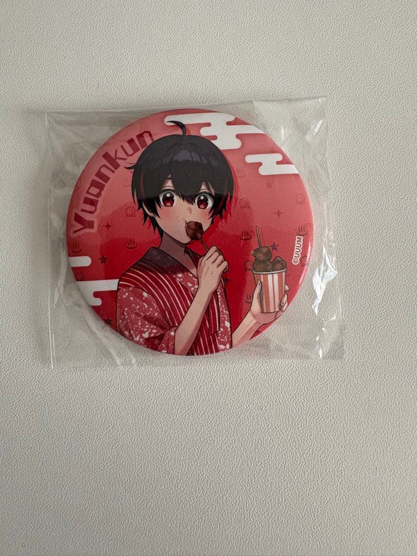 カラフルピーチ からぴち ゆあんくん 極楽湯 缶バッジ - メルカリ