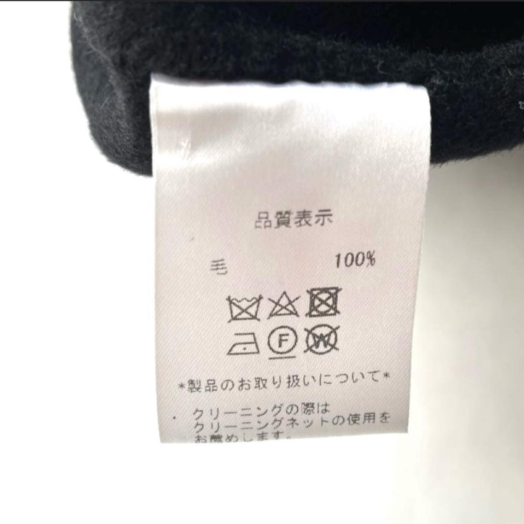 アンプーファム unpeu femme チェスターコート ウール ブラック F