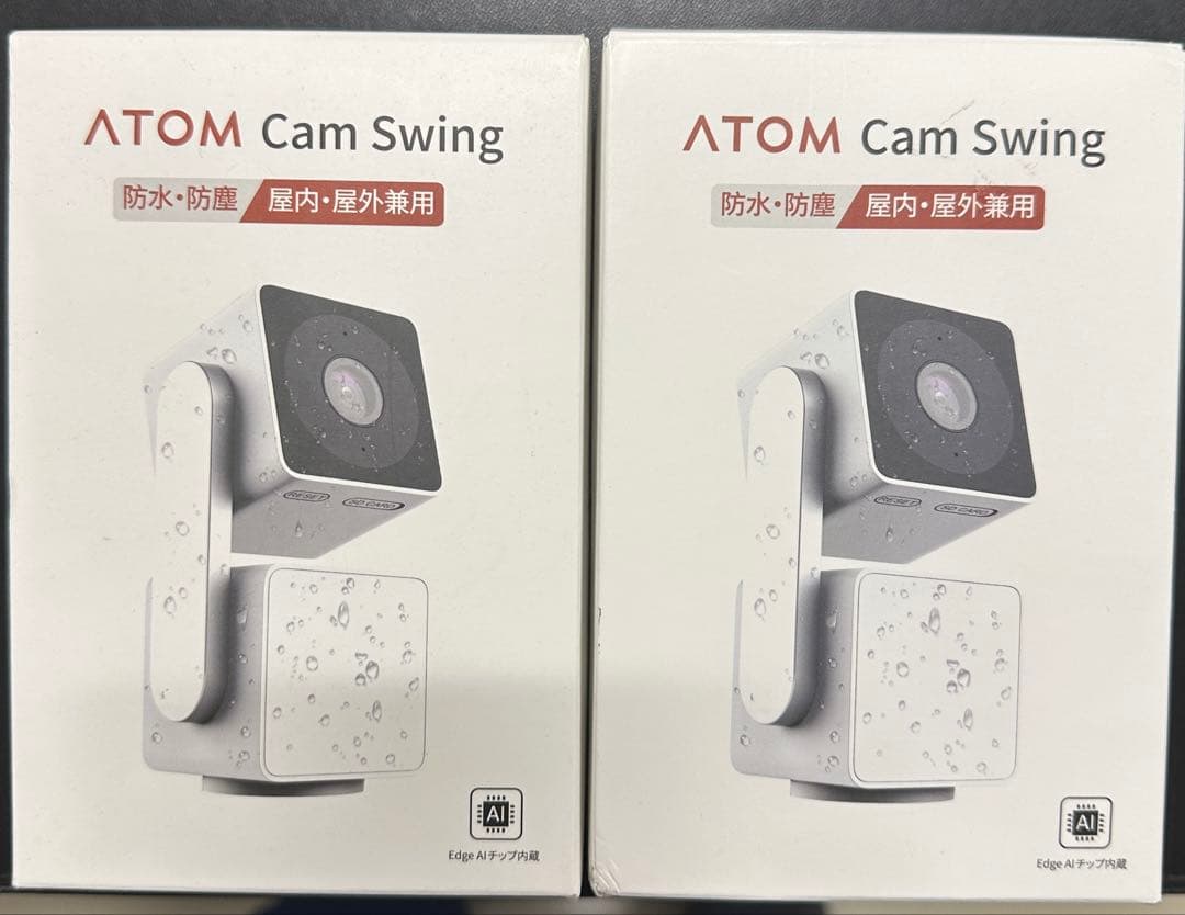 atom cam swing 2台セット 2台セット ネットワークカメラATOM Cam Swing atom cam swing 2台