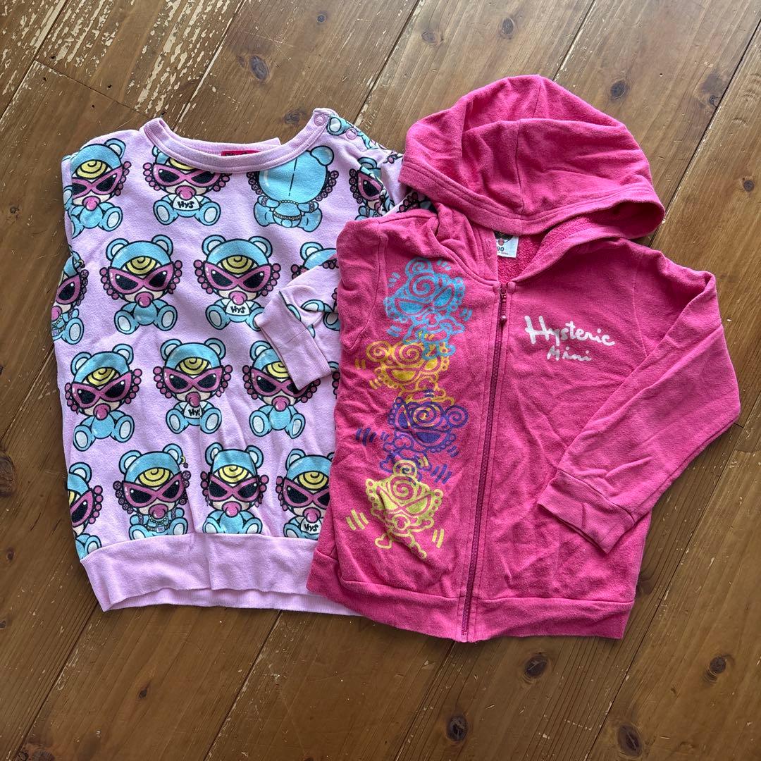 【追加済み】ヒスミニ90まとめ売り女の子向け人気のサロペ、トレーナーなど21点