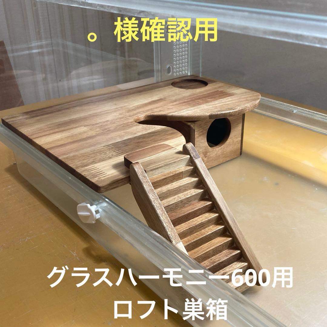様確認用 ハムスター グラスハーモニー600用 ロフト巣箱(ハウス