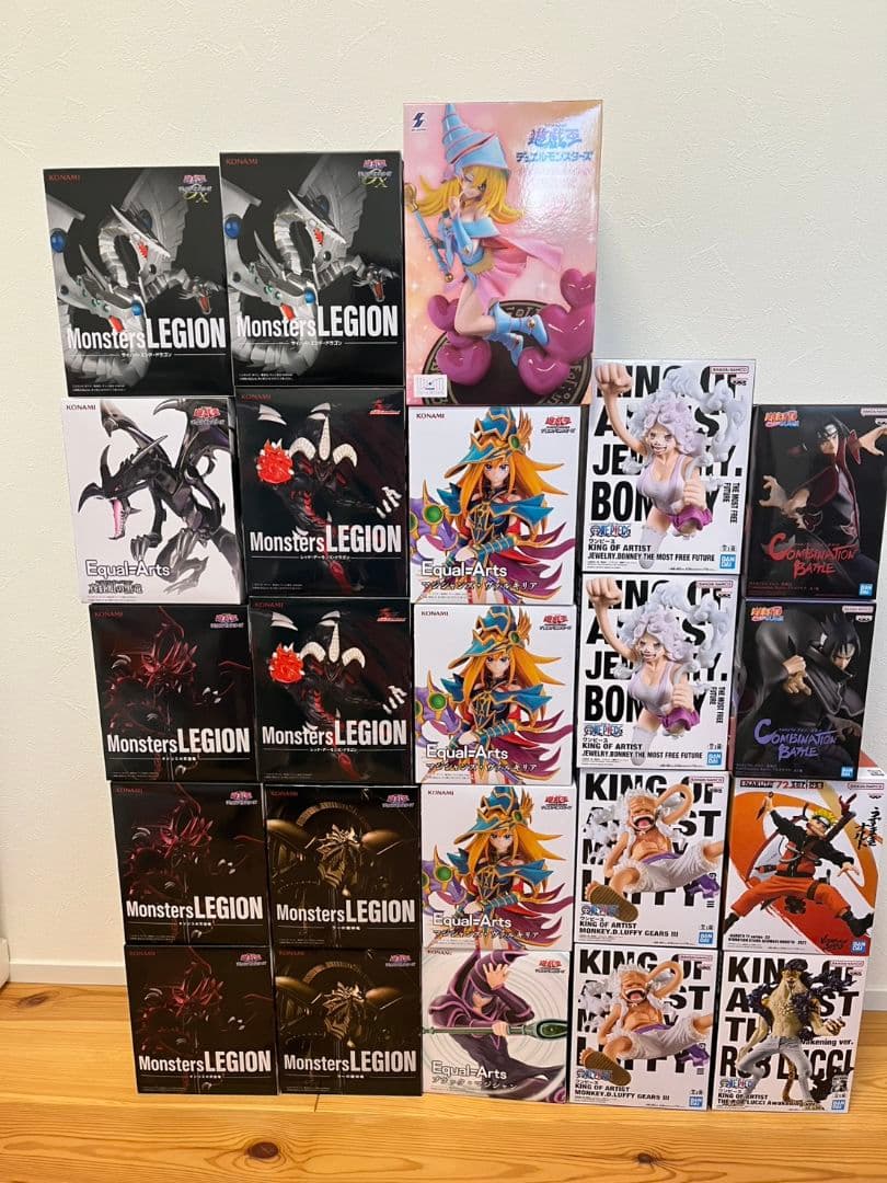 遊戯王&ワンピース&ナルト　未開封プライズフィギュア24体　フィギュアまとめ売り ナルト&ワンピース プライズフィギュア まとめ売り 10体セット