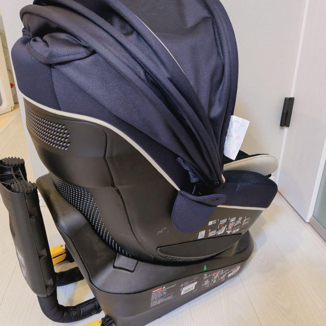 【極美品】エールべべ クルット5i グランスISOFIX最上位モデル ネイビー