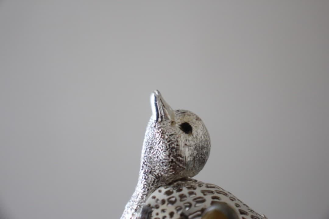 フランス クリストフル クリストフルシルバー 鴨の親子 カモ duck