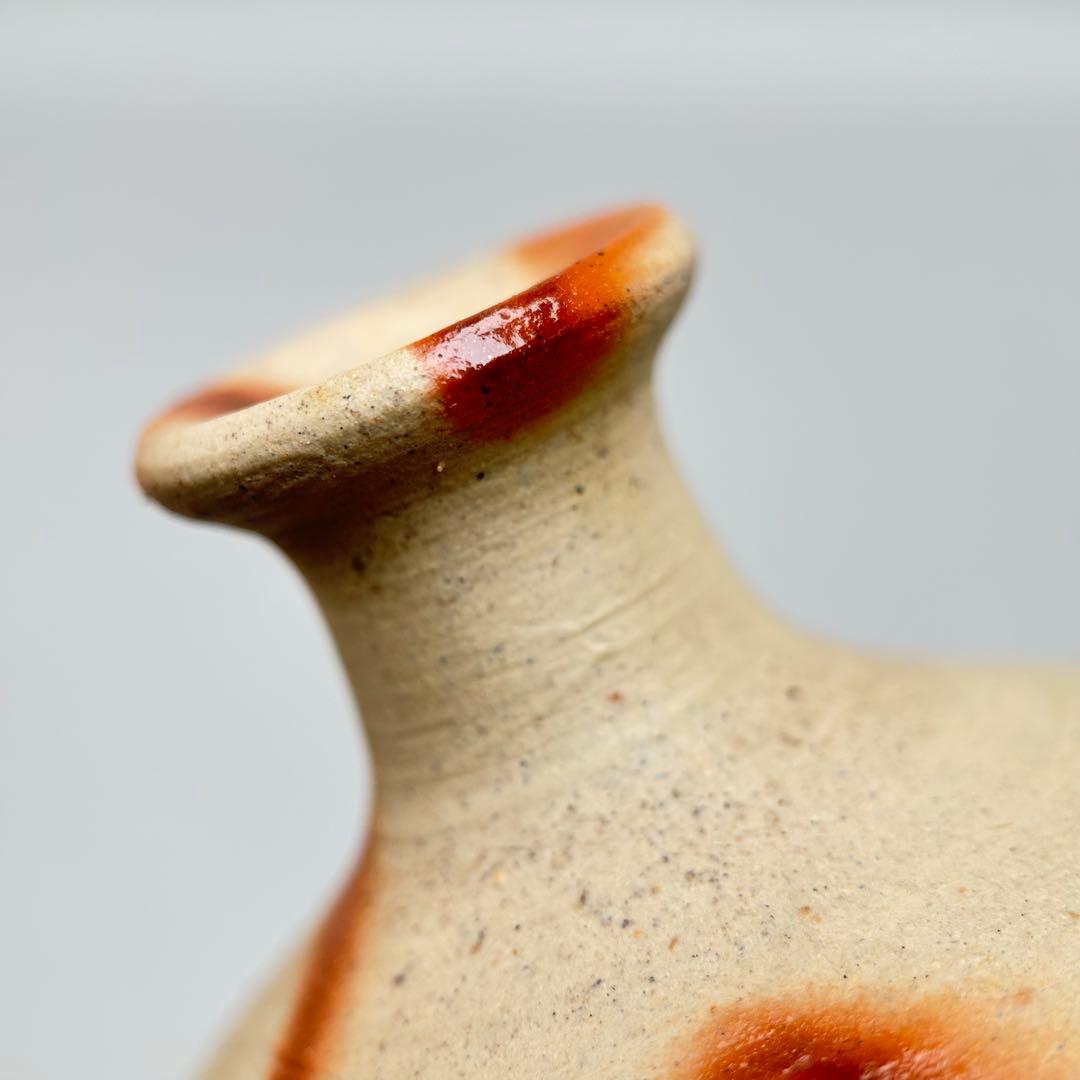 人間国宝・山本陶秀先生 備前焼緋襷徳利 四方桟共箱