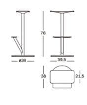 MAGIS/マジス SEQUOIA/セコイア スツール チェア A