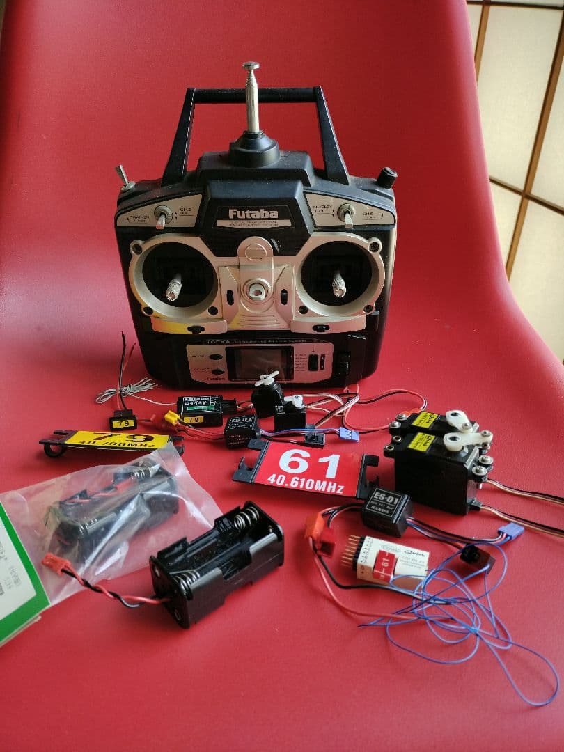 Futaba T6XA-FM フタバ T6EXA + 受信機、アンプ、サーボ セット プロポ