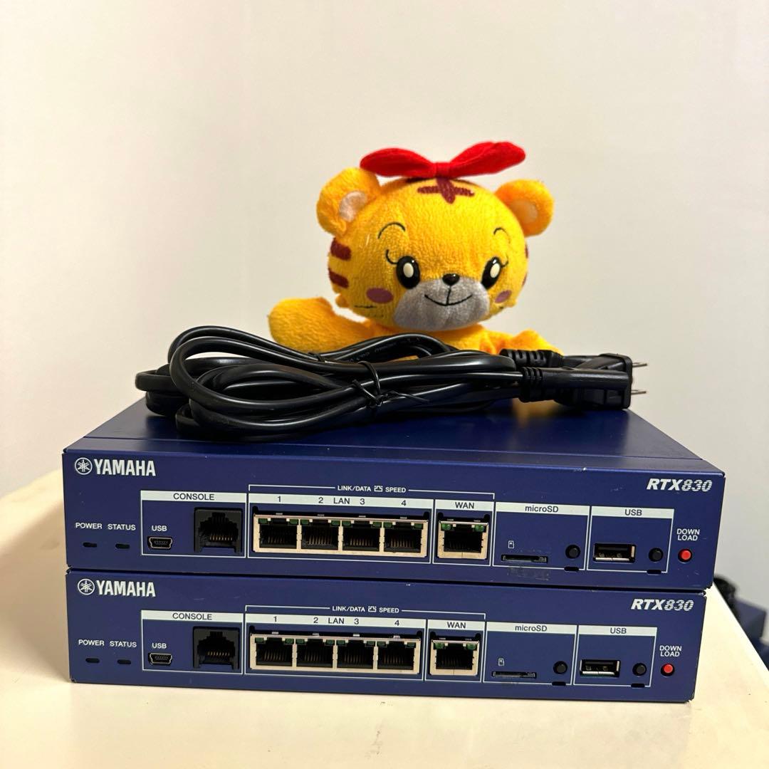 YAMAHA RTX830 ギガアクセス VPN ルーター 動作品2台《最新シリーズ