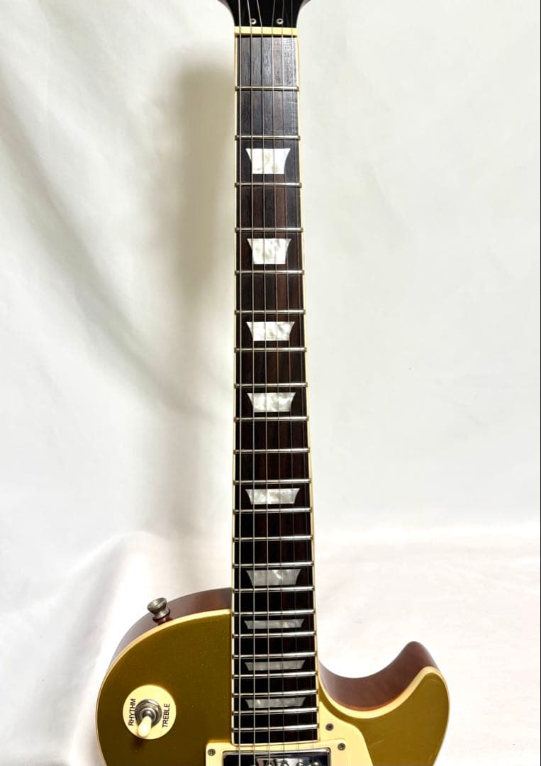 新品弦張替済】Blitz レスポール Leopard ゴールドトップ - メルカリ