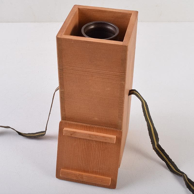 茶道具 釜師 角谷與兵衛造 唐銅柄杓立 共箱 C R9238 - メルカリ