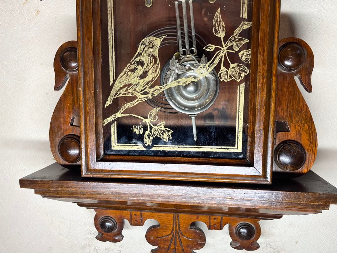 涙の雫　柱時計　古時計　振り子　ゼンマイ　ボンボン　レトロ　精工舎　ユンハンス