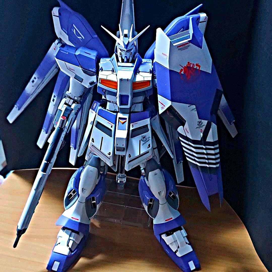 MG Hi-νガンダム ver.ka 全塗装完成品 + HWS