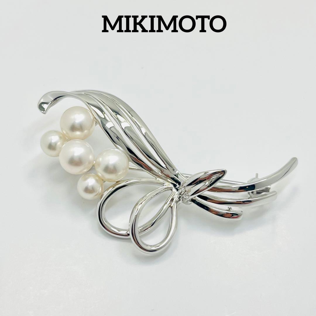 極美品✨MIKIMOTO ミキモトパールピンブローチコサージュ