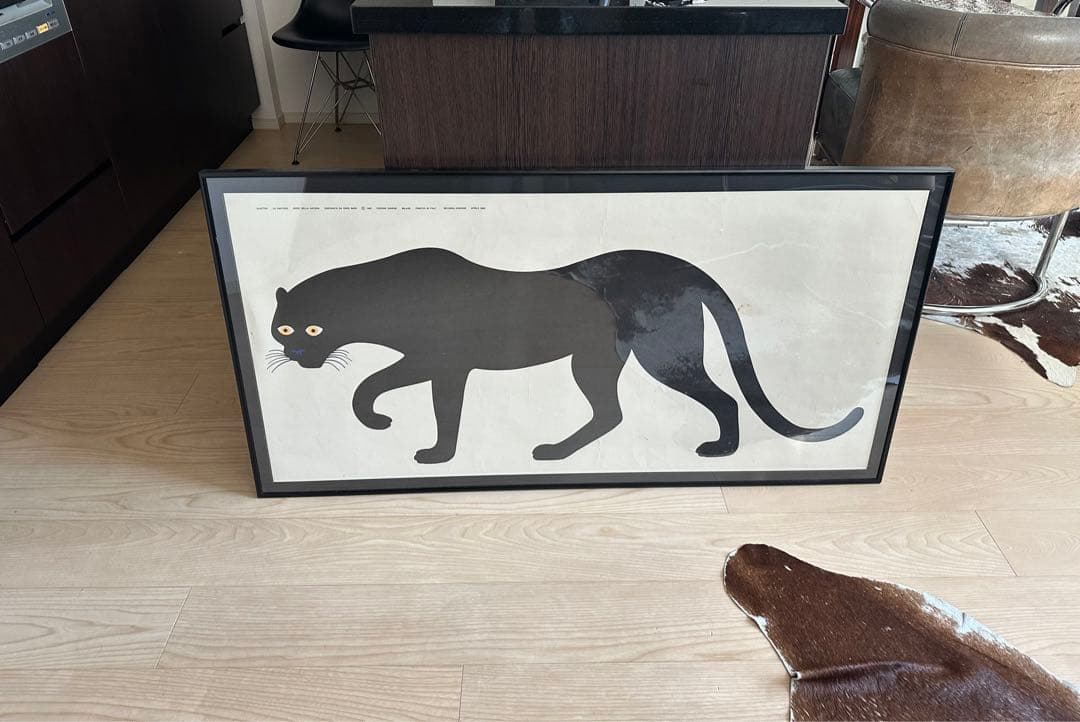 ✳️エンツォ・マーリEnzo Mariポスタークロヒョウ❤️一点もの