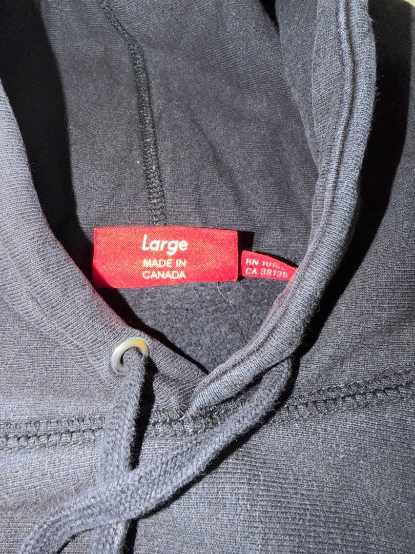 SUPREME ブラック パーカー L