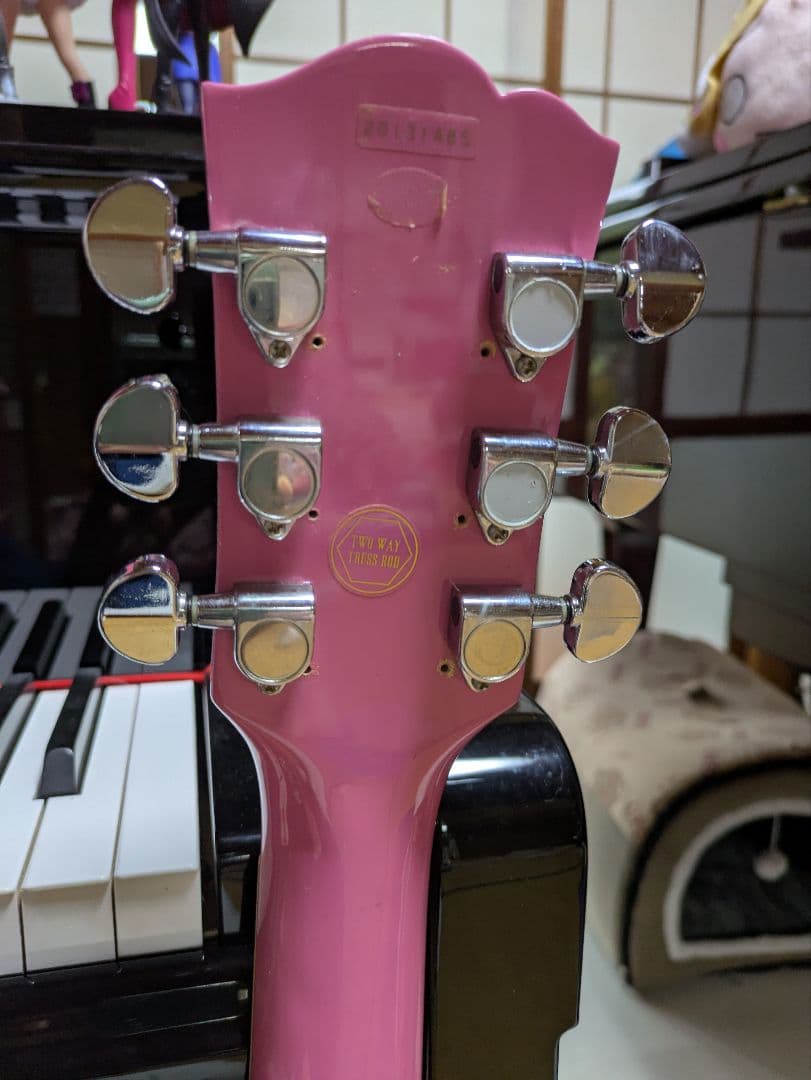 ジプシーローズ　ピンク レスポール　 エレキギター　ラメ入り　激レアギター