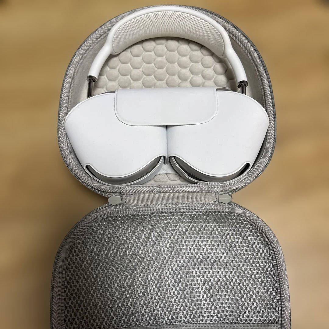 AirPods Max シルバー 専用ケース付き エアポッツマックス シルバー AirPodsmax ヘッドホン カバー付き