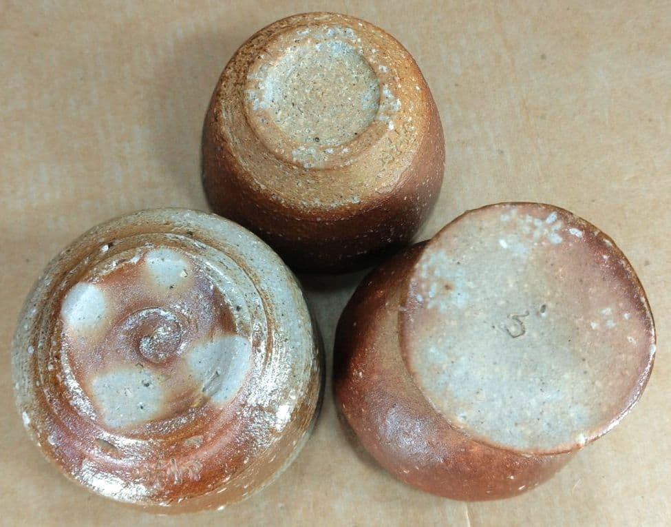 【本物保証】高橋楽斎2セット 信楽ぐい呑揃(三点）徳利ぐい呑(組）全共箱 未使用