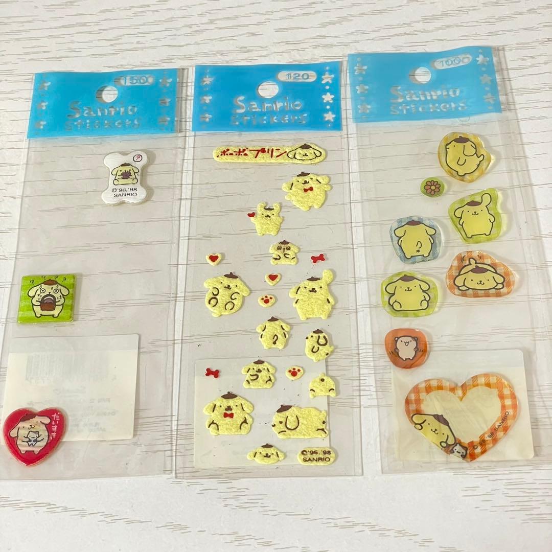 サンリオ ポムポムプリン レトロ 当時物 シール - メルカリ