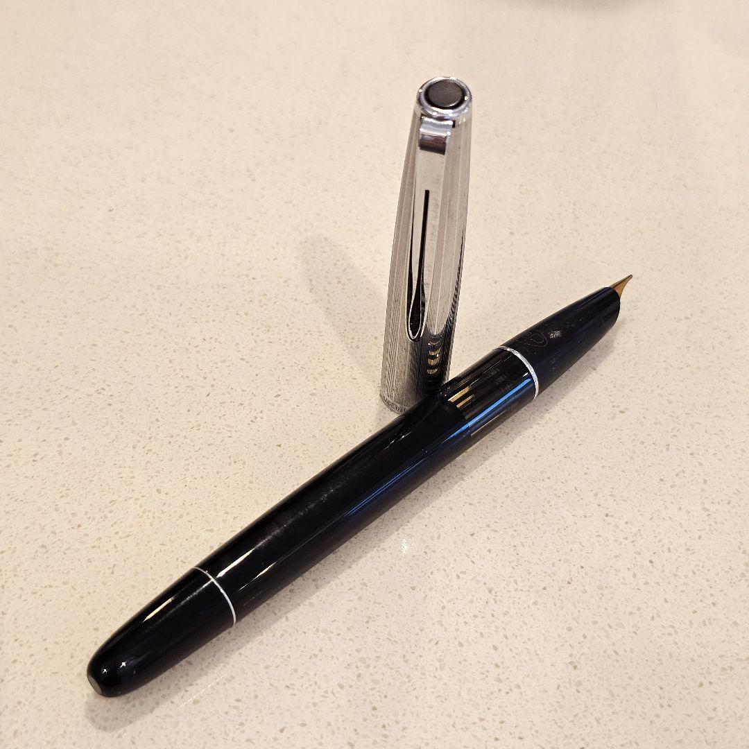 Aurora アウロラ ヴィンテージ万年筆 シルバー