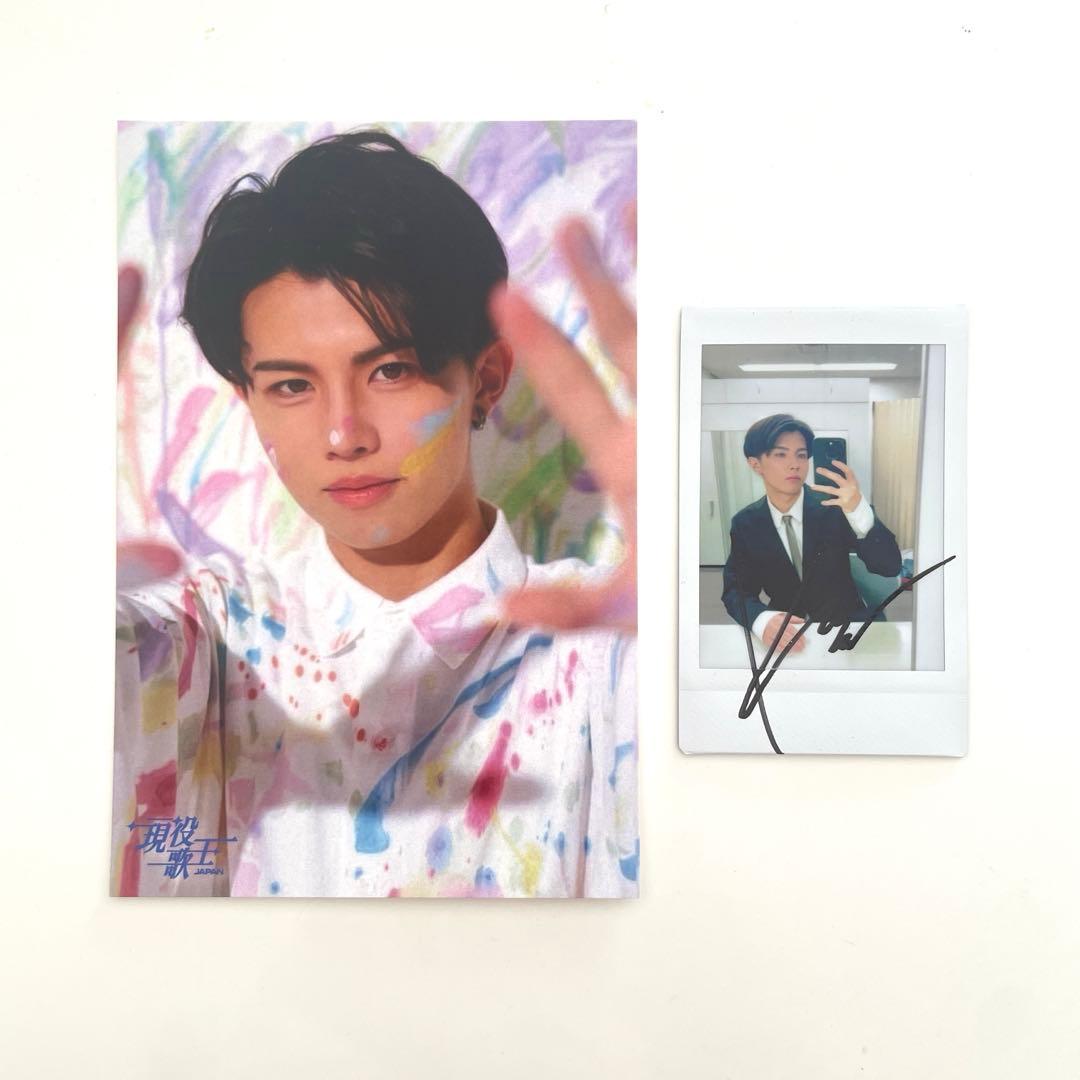 現役歌王 木本慎之介さん サイン入りチェキ＆ポストカード クリスマス