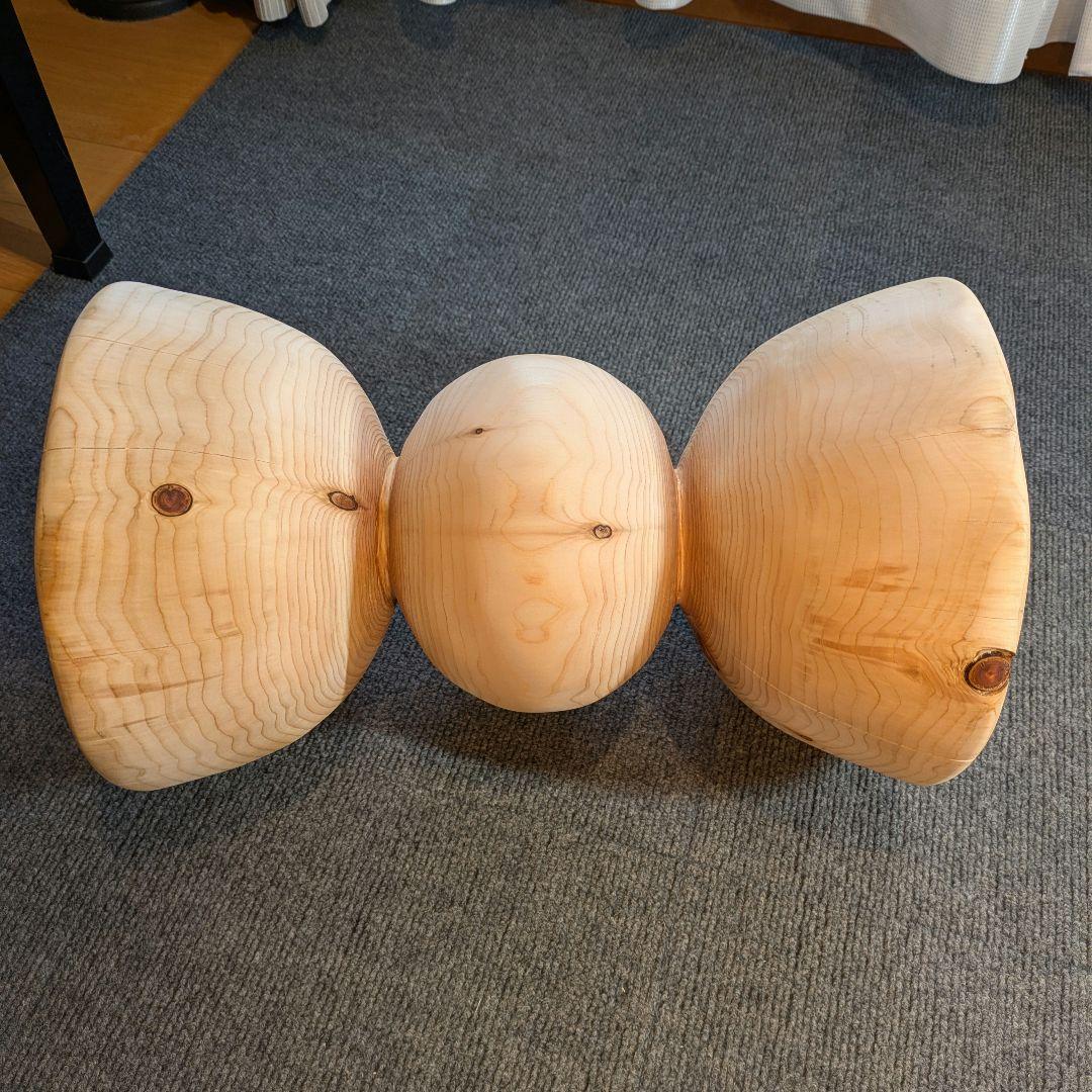 檜　丸太　椅子　スツール　高さ約41.5㎝