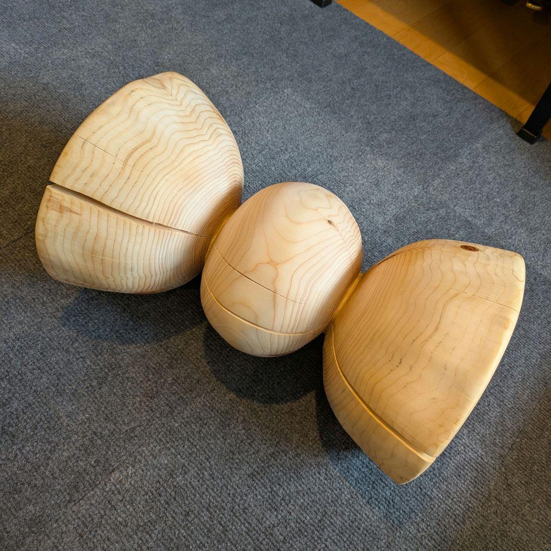 檜　丸太　椅子　スツール　高さ約41.5㎝