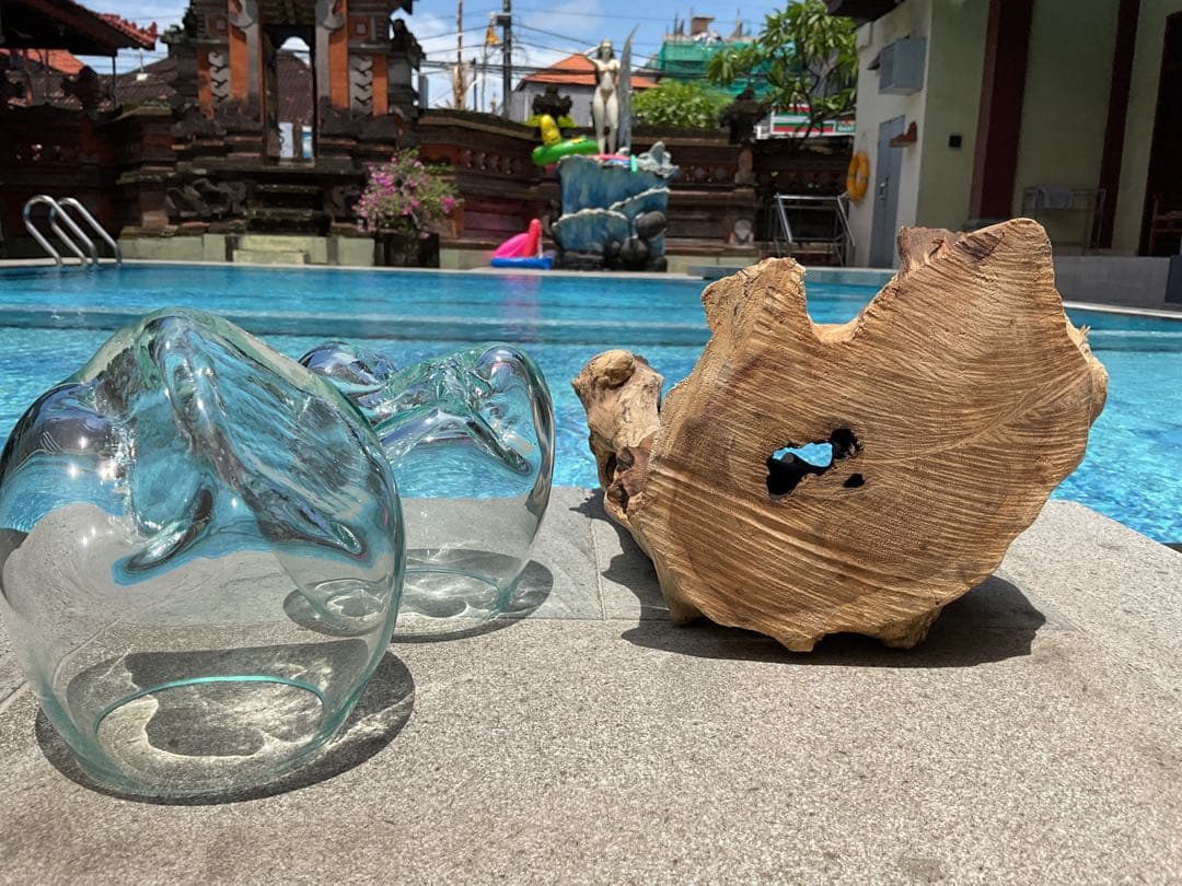 新入荷】フィッシュボール(天然木ガラス水槽)Mサイズ2個口