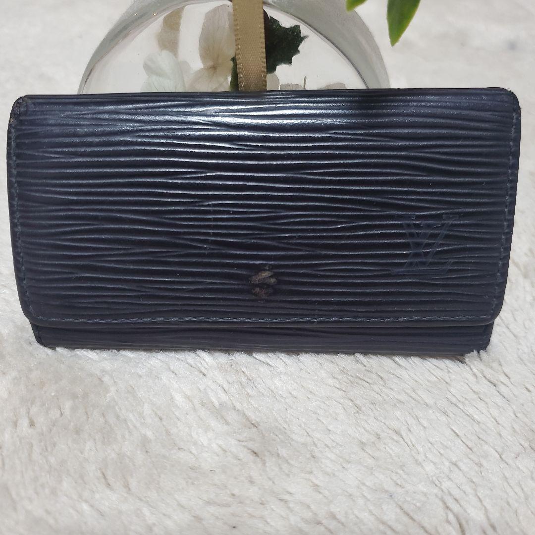 Louis Vuitton ブラック エピレザー キーケース - メルカリ