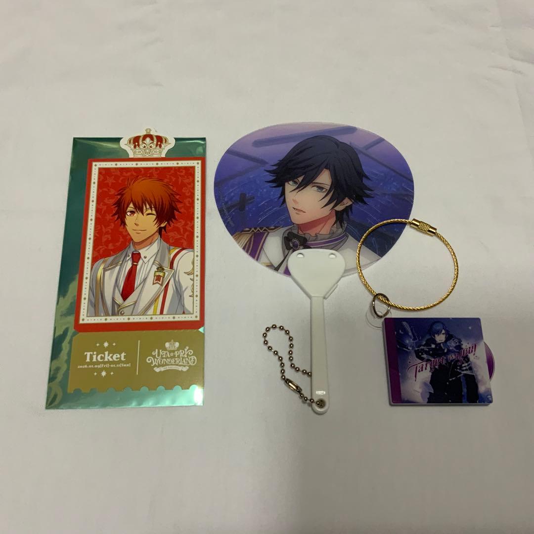 うたプリ 特典 ミニクリアうちわ アクリルキーリング 一十木音也