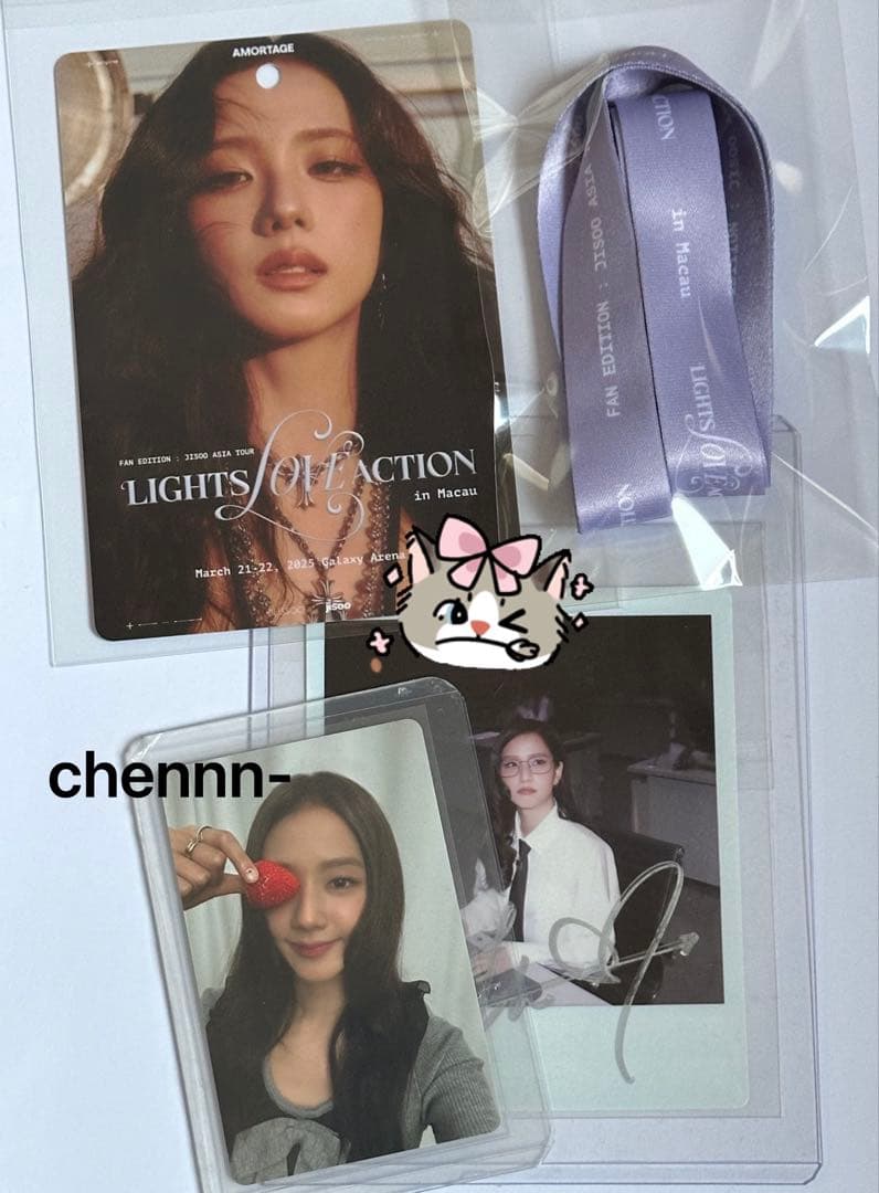 BLACKPINK ジス AMORTAGEマカオ入場者限定 サイン入りポラロイド