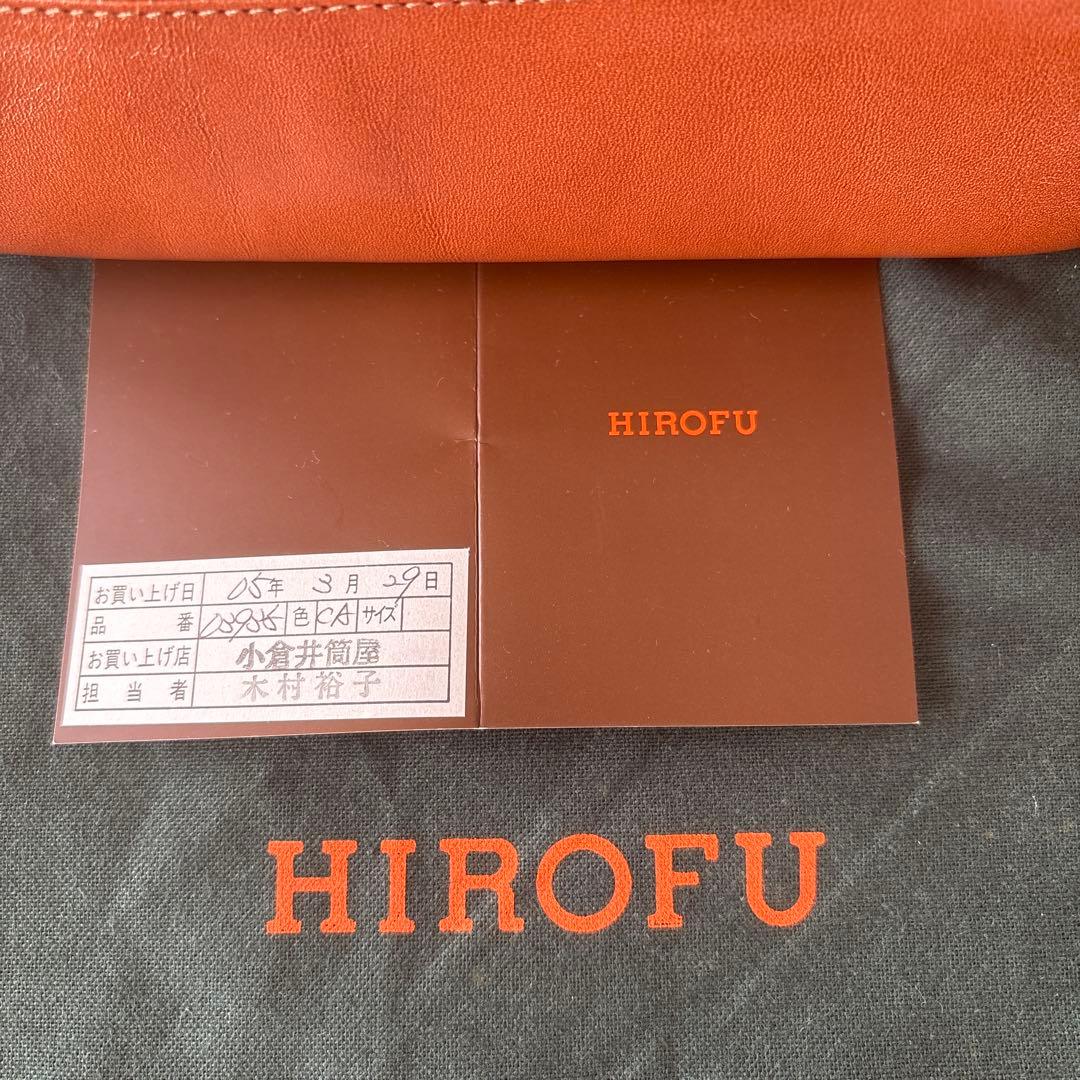 HIROFU ヒロフ レザーハンドバッグ 本革 品番03935 保存袋付