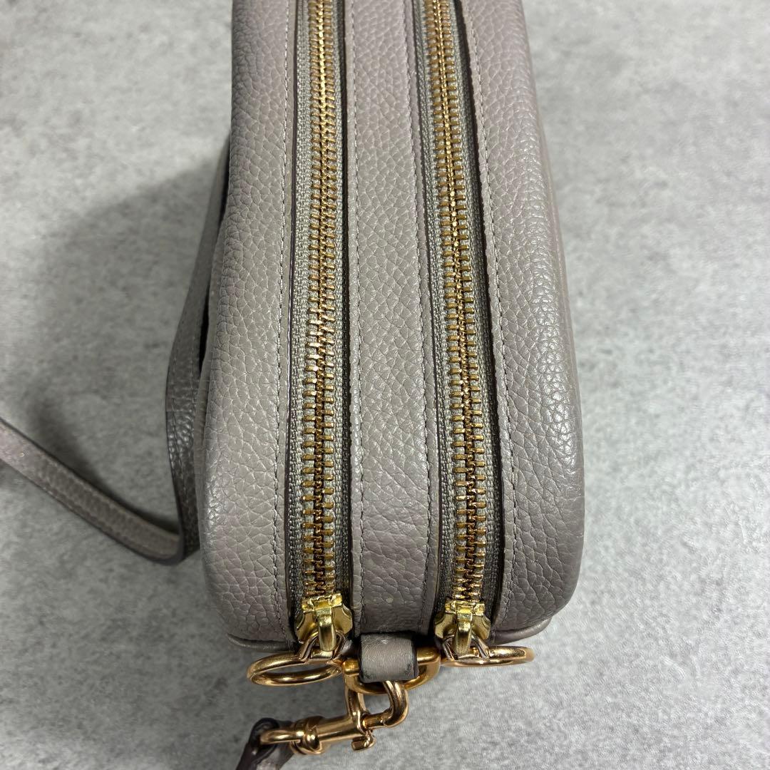 美品✨ TORY BURCH トリーバーチ グレー ペリーボンベ ミニバッグ