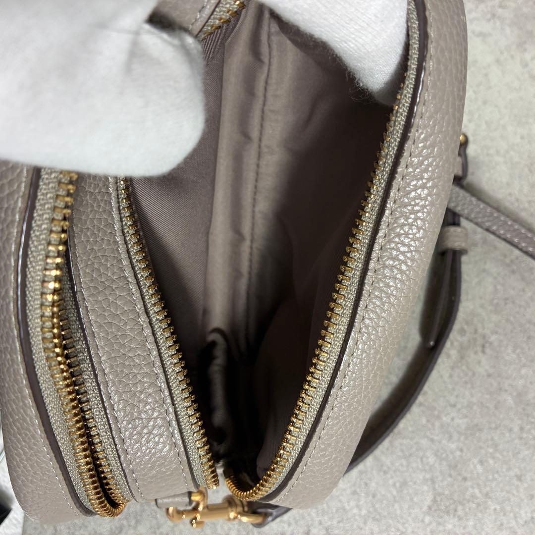 美品✨ TORY BURCH トリーバーチ グレー ペリーボンベ ミニバッグ