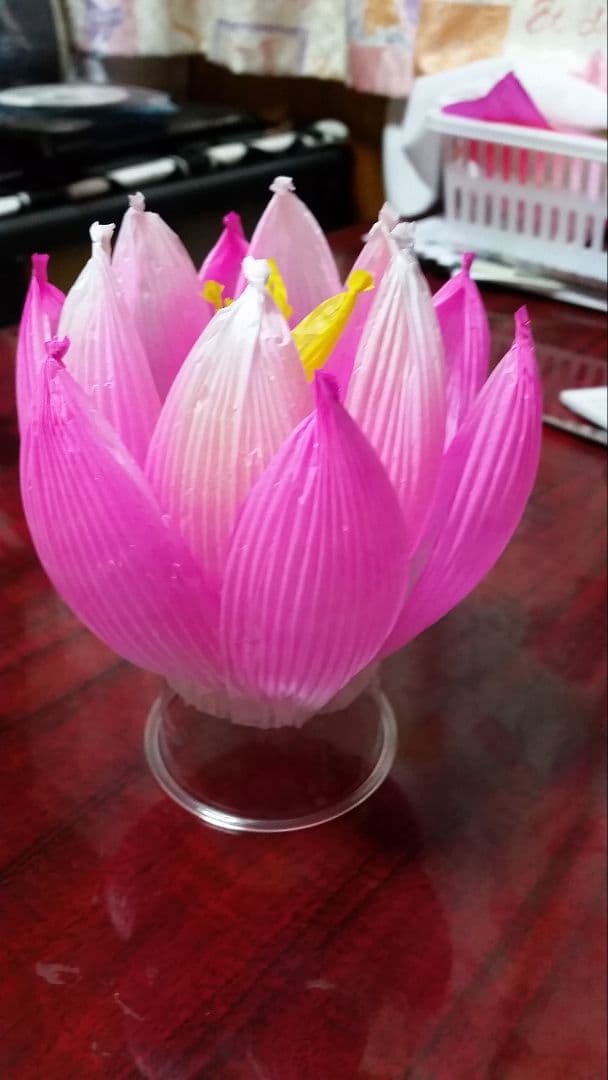 蓮の花の紙89 8色　24個　蓮の紙　韓紙　ハスの花　韓国