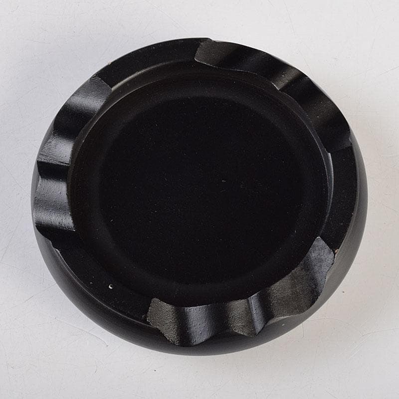 七宝焼 服部喜久作 花文 花瓶 唐木台付 共箱 V R9527