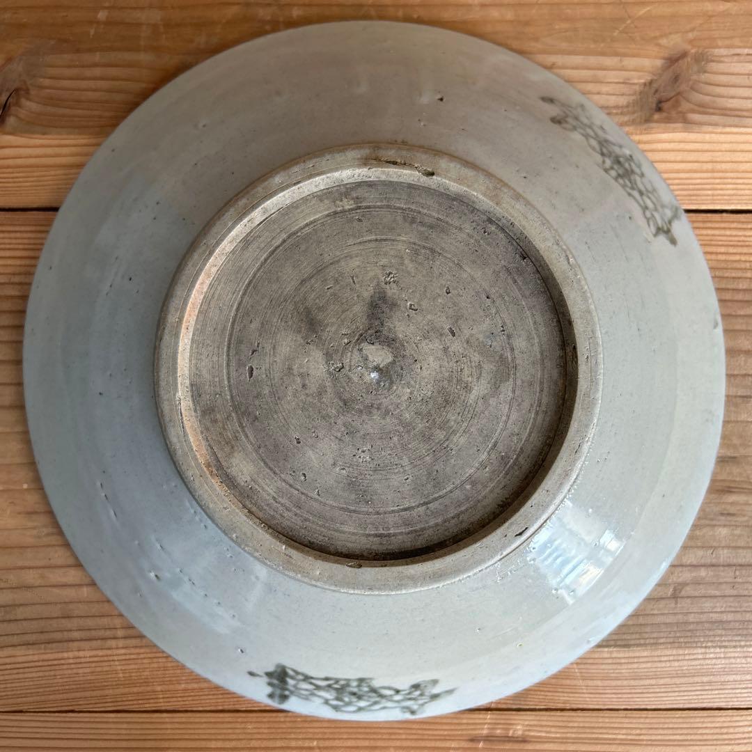 中国南方民窯 印判 8寸（24.5㎝）民藝 安南