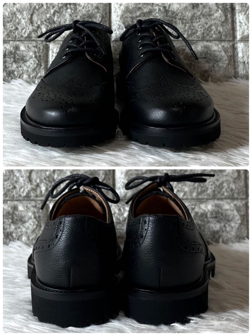 【新品未使用】ナードマインド　クアトロ　ウイングチップ　レザーシューズ　岩田剛典