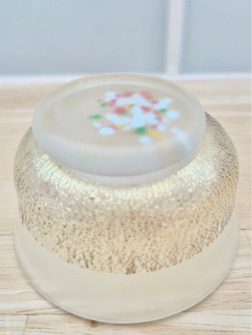 黒木国昭 金彩 鉢 ガラス 小鉢 向付 猪口 和食器 硝子 4点 まとめ売 美