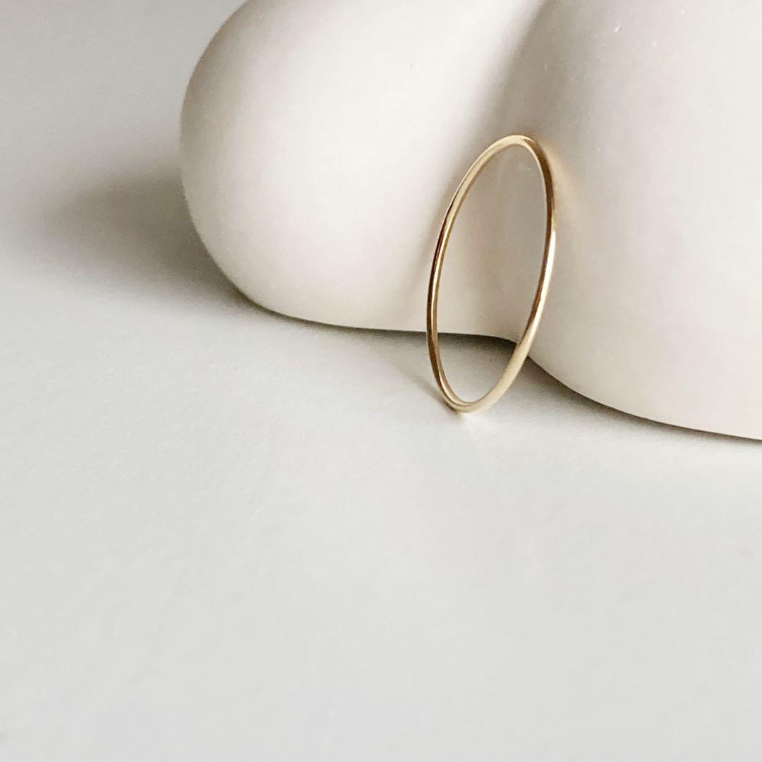 大特価❣️早いもの勝ち！新品 日本製 高品質 18金 K18 リング 11号