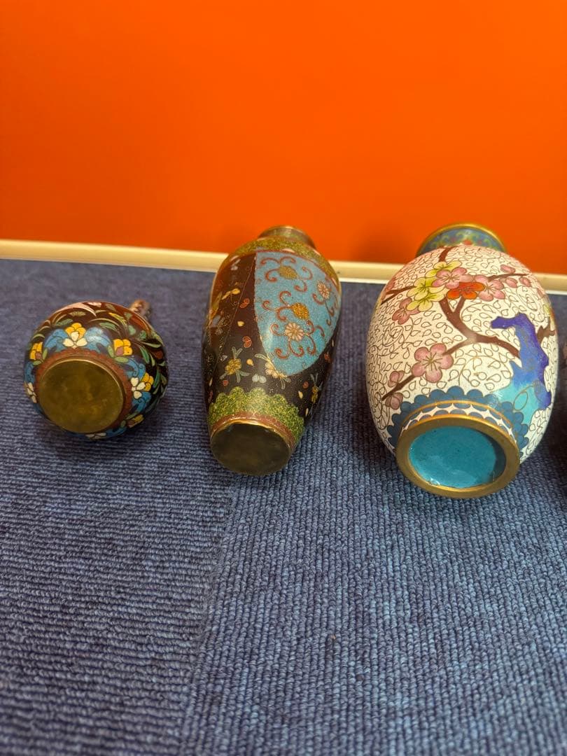 1851 七宝焼 景泰藍 花瓶5客 - メルカリ