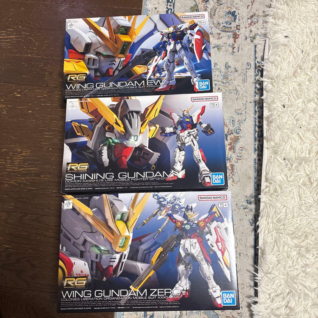 RG1/144 三点　ウイングガンダムEW、シャイニングガンダム、ガンダムゼロ RG 1/144 ウイングガンダムゼロ EW | 新機動戦記ガンダムW