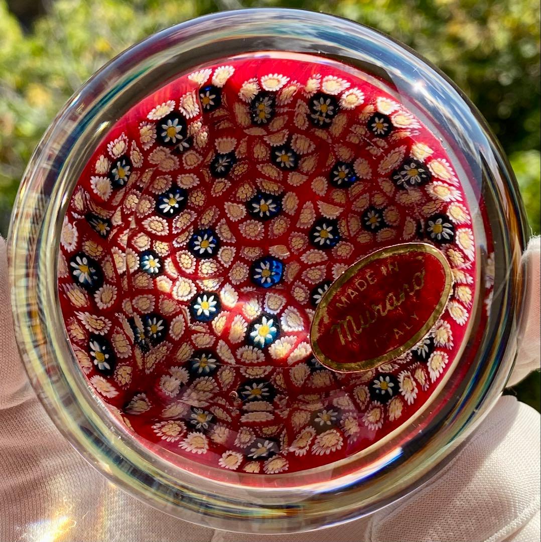 ベネチアングラス ムラノ ガラスペーパーウェイト ガラス文鎮