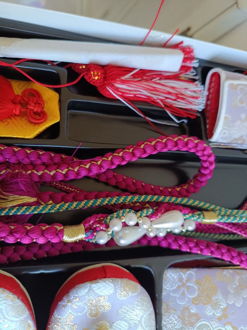 新品☆薄紫の着物に薄いピンクの作り帯